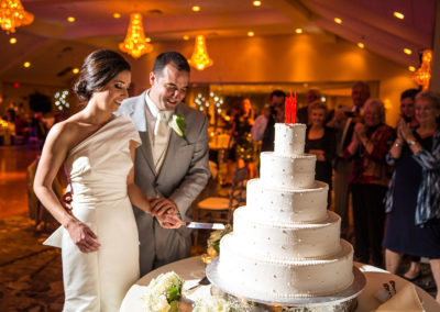 Cake Cutting at wedding