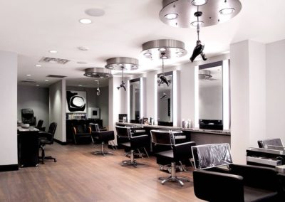 View of Joseph Anthony spa's hair stations.
