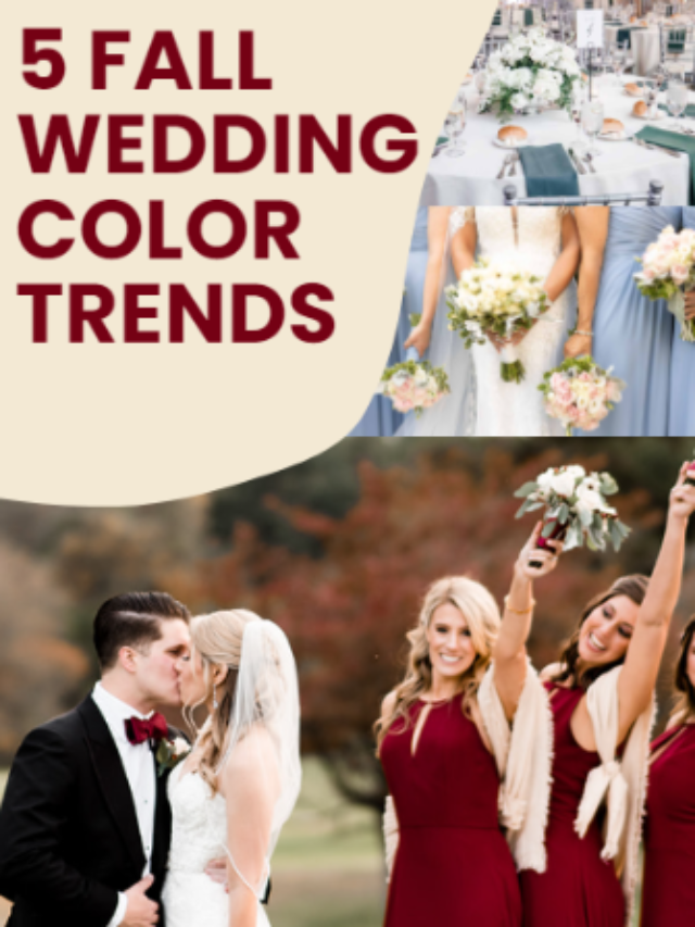 5 Fall Wedding Color Trends